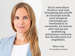 Testimonial einer Teilnehmerin an der Coachausbildung