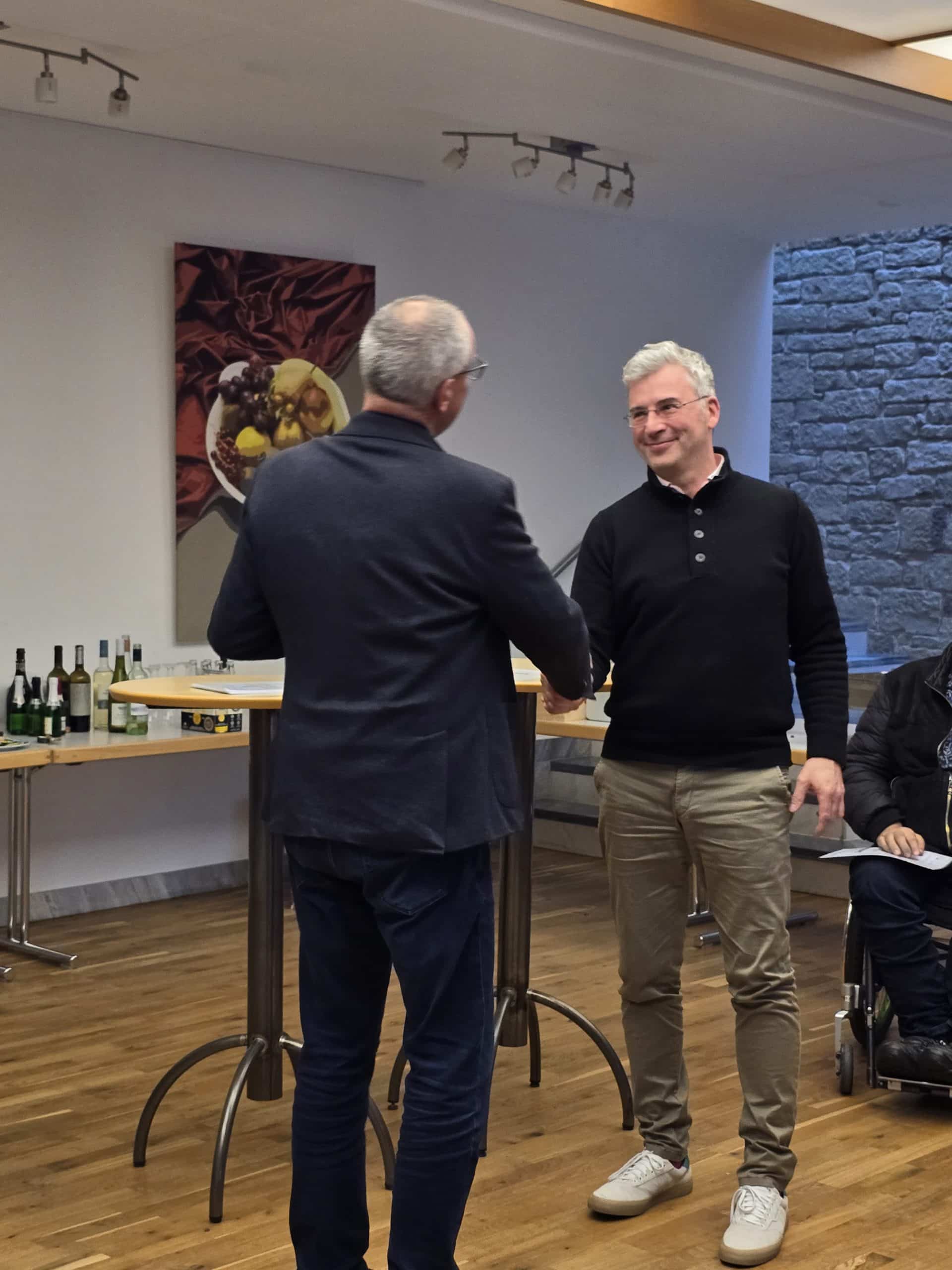 Dr. Thomas Hilsenbeck (rechts) mit Christoph Schalk